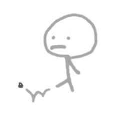 A rabbit and a person and a broad bean sticker #5149785