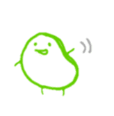 A rabbit and a person and a broad bean sticker #5149803