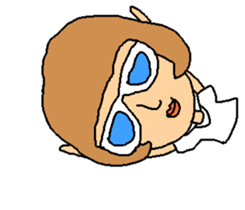 Megu of the glasses girl sticker #5149807