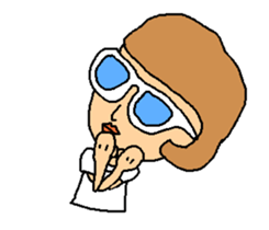 Megu of the glasses girl sticker #5149812