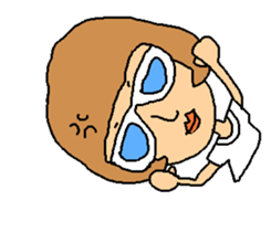 Megu of the glasses girl sticker #5149813