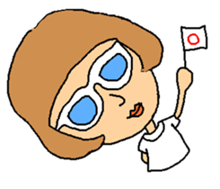 Megu of the glasses girl sticker #5149814