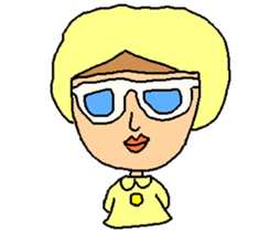 Megu of the glasses girl sticker #5149818