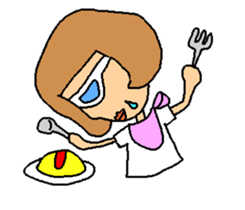 Megu of the glasses girl sticker #5149825