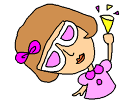 Megu of the glasses girl sticker #5149826