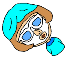 Megu of the glasses girl sticker #5149827