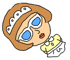 Megu of the glasses girl sticker #5149837