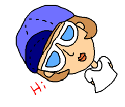 Megu of the glasses girl sticker #5149842