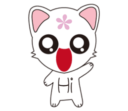 Flower Huli Gou - sporty sticker #5151005