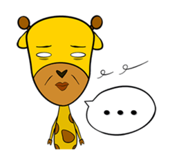 Cute Mr. Giraffe 2 (Netizen's buzzwords) sticker #5151149