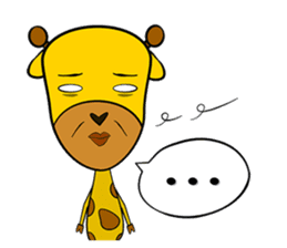 Cute Mr. Giraffe 2 (Netizen's buzzwords) sticker #5151149