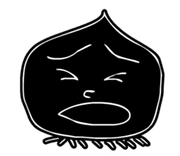 Face - Black and White sticker #5153844