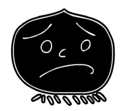 Face - Black and White sticker #5153845