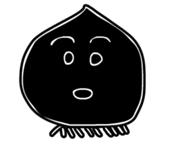 Face - Black and White sticker #5153847