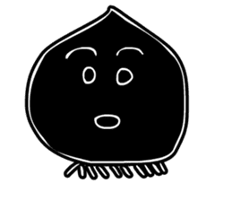 Face - Black and White sticker #5153847