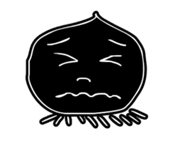 Face - Black and White sticker #5153851