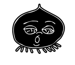 Face - Black and White sticker #5153853