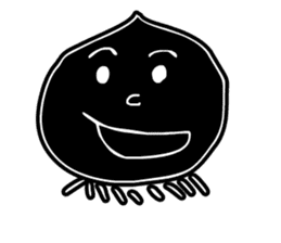 Face - Black and White sticker #5153854