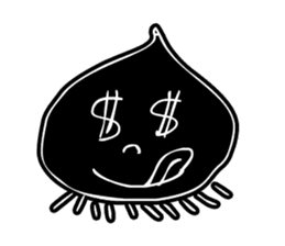 Face - Black and White sticker #5153858