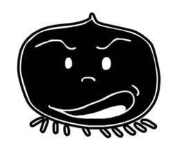 Face - Black and White sticker #5153861