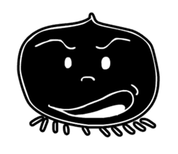 Face - Black and White sticker #5153861