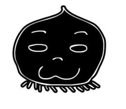 Face - Black and White sticker #5153863