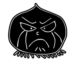 Face - Black and White sticker #5153866