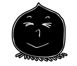 Face - Black and White sticker #5153867