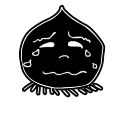 Face - Black and White sticker #5153869