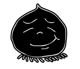 Face - Black and White sticker #5153870