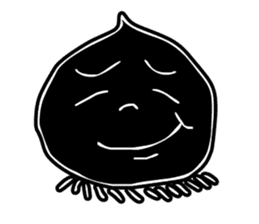 Face - Black and White sticker #5153870