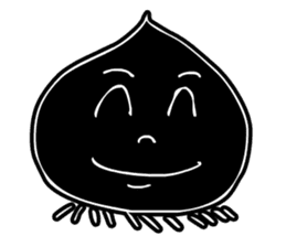 Face - Black and White sticker #5153871