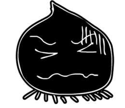 Face - Black and White sticker #5153874