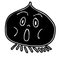 Face - Black and White sticker #5153876