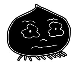 Face - Black and White sticker #5153878