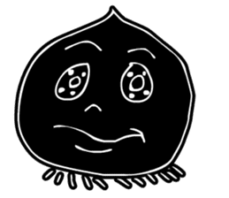 Face - Black and White sticker #5153879