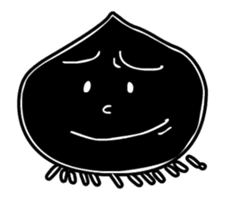 Face - Black and White sticker #5153880