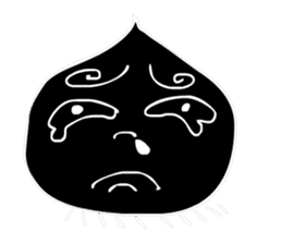 Face - Black and White sticker #5153881