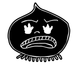 Face - Black and White sticker #5153883