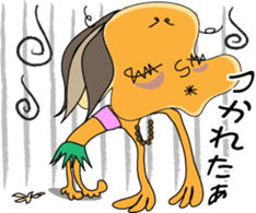 Kona with tropical island friends sticker #5154255