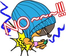 Kona with tropical island friends sticker #5154257