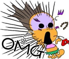 Kona with tropical island friends sticker #5154261