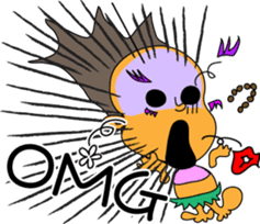 Kona with tropical island friends sticker #5154261