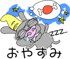 Kona with tropical island friends sticker #5154264