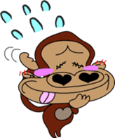 Kona with tropical island friends sticker #5154265