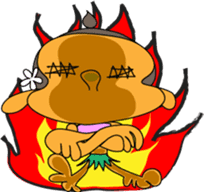 Kona with tropical island friends sticker #5154266