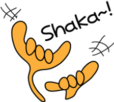 Kona with tropical island friends sticker #5154267