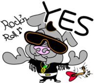 Kona with tropical island friends sticker #5154273