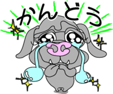 Kona with tropical island friends sticker #5154277