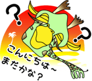 Kona with tropical island friends sticker #5154279